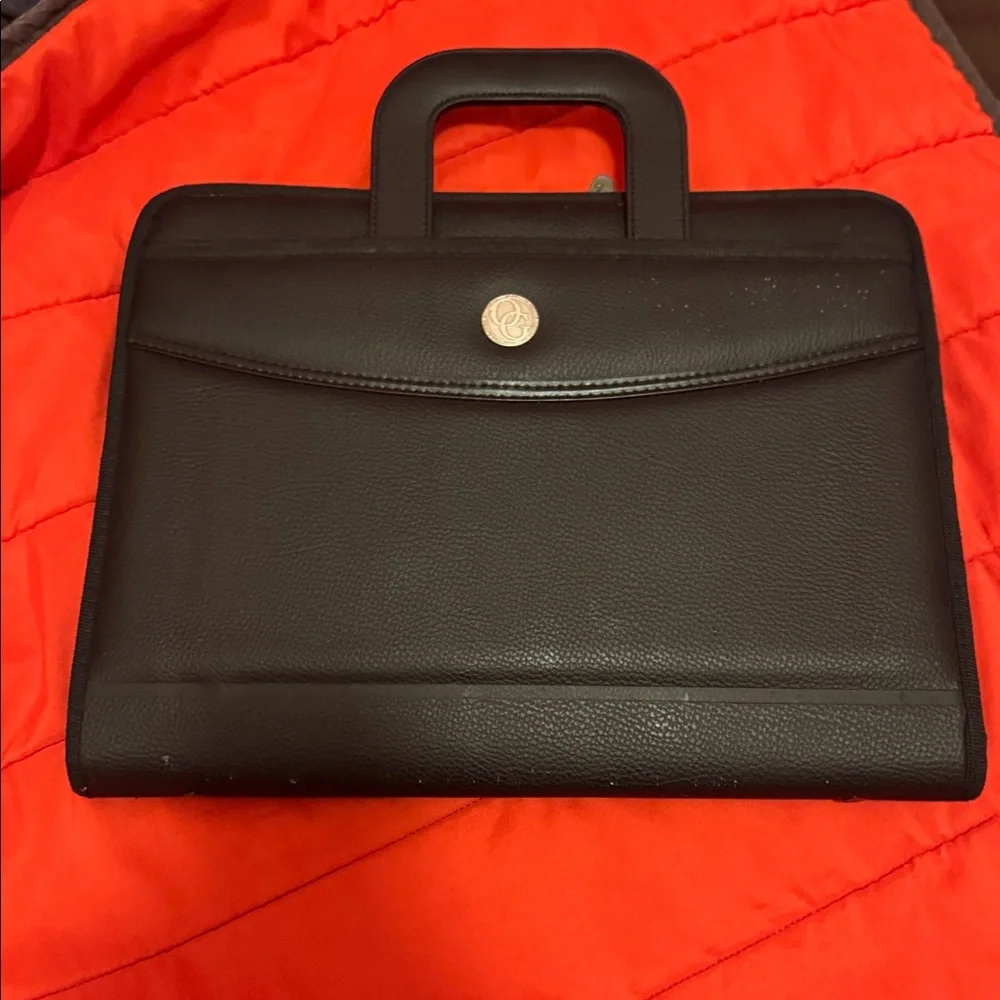 Black Leather Briencase New